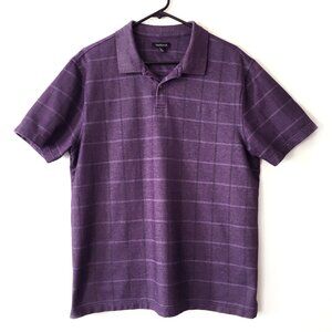Van Heusen Purple Polo Shirt Size Large